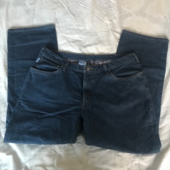 Carhartt relaxed Flannel Lined Jeans 18 x 30 100% cotton women’s plus size - Picture 3 of 7